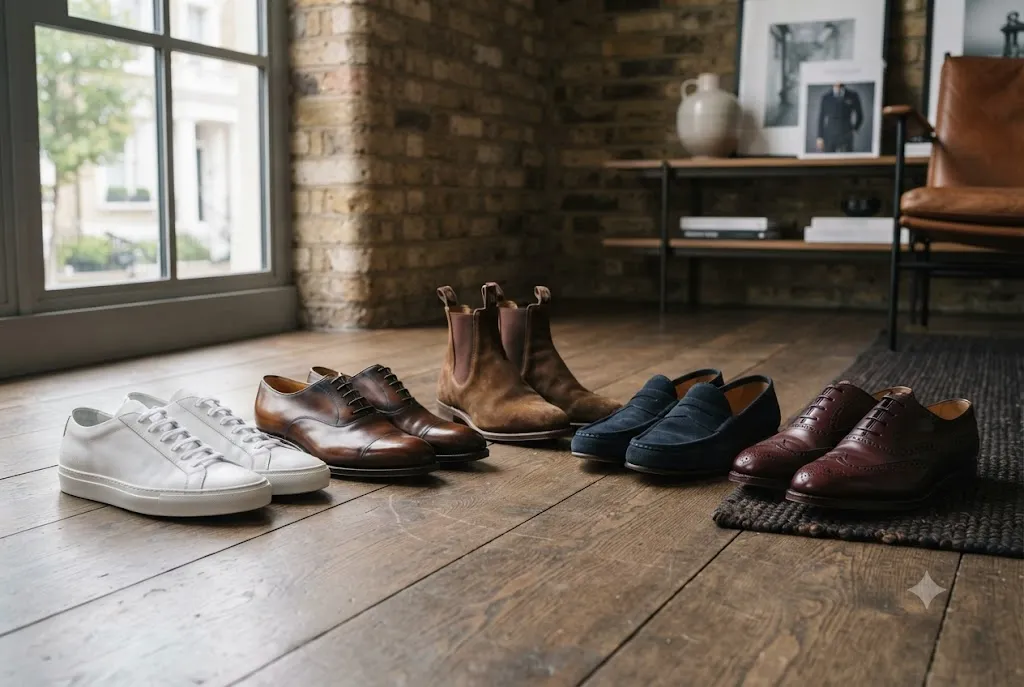 Mens Shoes Categories: The Complete Guide to Every Footwear Style Collection of mens shoes categories including trainers, boots, loafers, and formal shoes